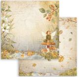 Stamperia Whispering Woods 8" x 8" Paper Pad SBBS131