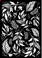 NEW Stamperia Big Stencil A3 Leaves KSTDA3006
