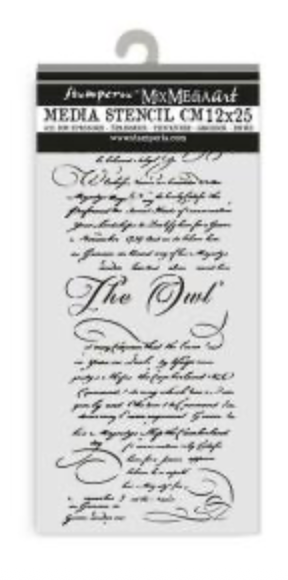 Stamperia Stencil 12 x 25cmT he Owls House Letters  KSTDL126