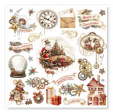 NEW Stamperia Gear up for Christmas Rub On Kit DFLRBX03