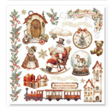 NEW Stamperia Gear up for Christmas Rub On Kit DFLRBX03