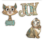 NEW Stamperia Furry Friends Ephemera- DFLCT69