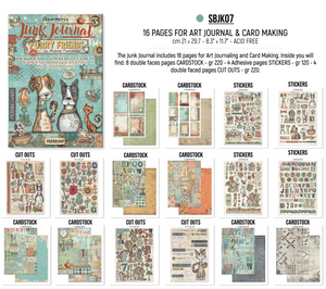 Stamperia Herbarium Silvae Junk Journal Stickers, Cut-Outs & Backgrounds - Scrapbooking Kit