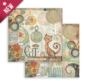 NEW Stamperia Furry Friends You are Unique Double Face Paper 30 x 30 SBB1098
