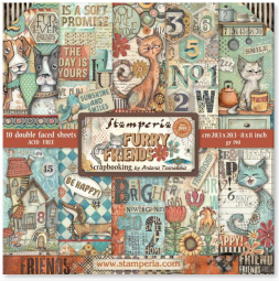 NEW Stamperia Furry Friends 8