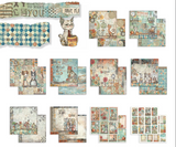 NEW Stamperia Furry Friends 8" x 8" Paper Pad SBBS132