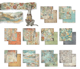NEW Stamperia Furry Friends Backgrounds 12" x 12" Paper Pad - SBBL177