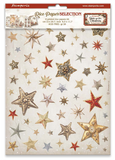 NEW Stamperia A4 x 6 Decoupage Rice Papers Gear up for Christmas DFSA4XGT
