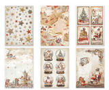 NEW Stamperia A4 x 6 Decoupage Rice Papers Gear up for Christmas DFSA4XGT