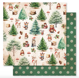 NEW Paper Rose Woodland Christmas 12x12 Paper Collection
