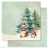 NEW Paper Rose Woodland Christmas 12x12 Paper Collection