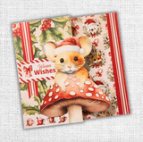NEW Paper Rose Woodland Christmas 12x12 Paper Collection