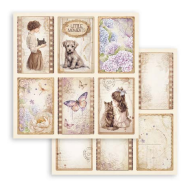 NEW Stamperia Quiet Days 6 Cards Double Face Paper 30 x 30 SBB1105