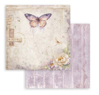 NEW Stamperia Quiet Days Butterfly Double Face Paper 30 x 30 SBB1108