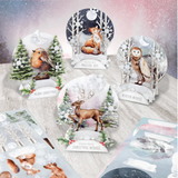 NEW Watercolour Christmas Animals, Pop Up Card Making Kit