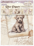 NEW Stamperia A6 Decoupage Quiet Days 8 Backgrounds  DFSA6X01