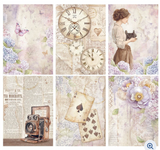NEW Stamperia A6 Decoupage Quiet Days 8 Backgrounds  DFSA6X01