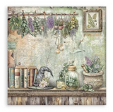 NEW Stamperia Herbarium Silvae  8x8 Pad (22 Single Sided Sheets) SBBSXB20