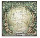 NEW Stamperia Herbarium Silvae  8x8 Pad (22 Single Sided Sheets) SBBSXB20