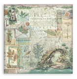 NEW Stamperia Herbarium Silvae  8x8 Pad (22 Single Sided Sheets) SBBSXB20