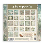 NEW Stamperia Herbarium Silvae  8x8 Pad (22 Single Sided Sheets) SBBSXB20