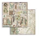 NEW Stamperia Herbarium Silvae 8" x 8" Paper Pad SBBS135