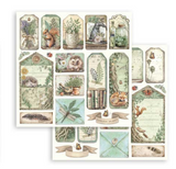NEW Stamperia Herbarium Silvae 8" x 8" Paper Pad SBBS135