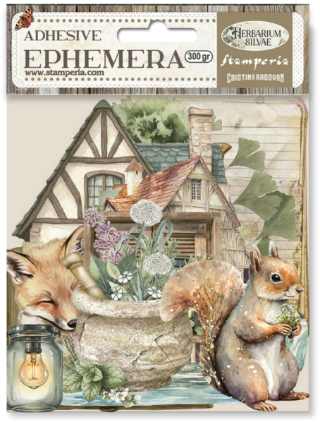 NEW Stamperia Herbarium Silvae Ephemera- DFLCT71