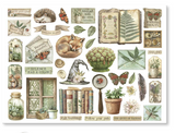 NEW Stamperia Herbarium Silvae Die Cuts Assorted- DFLDC123