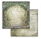 NEW Stamperia Herbarium Silvae Background Pad 8" x 8" Paper Pad SBBS136