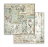 NEW Stamperia Herbarium Silvae Background Pad 8" x 8" Paper Pad SBBS136
