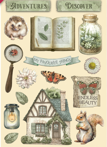 Stamperia Herbarium Silvae Wooden Shapes KLSP191