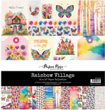 NEW Paper Rose Rainbow Village 12x12 Paper Collection