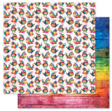 NEW Paper Rose Rainbow Village 12x12 Paper Collection