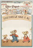 Stamperia A6 Decoupage Paper Family A6 8 Sheets DFSA6X03
