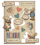 Stamperia Family Wooden Shapes KLSP192