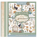 Stamperia Secret Diary Rub On Kit DFLRBX09