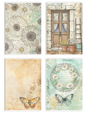 Stamperia A6 Decoupage Paper Daisy Art A6 8 Sheets DFSA6X04