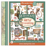 Stamperia The Art of Travelling Rub On Kit DFLRBX12