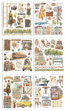 Stamperia The Art of Travelling Rub On Kit Large DFLRBXG05