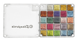 NEW Stamperia Metallic Watercolours Paint Set - 24 colours KAJKIT02