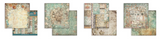 Stamperia Gardens of Time Backgrounds 8" x 8" Paper Pad - SBBS142