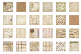NEW Stamperia All Around 8" x 8" Paper Pad SBBSXB25 (22 Single Sided Sheets)