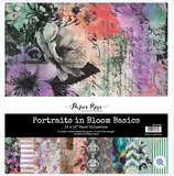 NEW Paper Rose - Portraits in Bloom Basics Collection - 12 x 12 Paper Pack