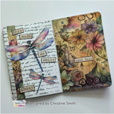 NEW TEXTures By Lou Collins - Dragonfly Dreams Collection - 6 x 8 Paper Pack - Dragonfly Dreams