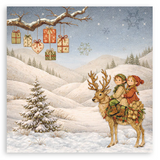 NEW Stamperia Silent Night  12" x 12" Paper Pad SBBXLB40 (22 Single Sided Sheets)