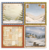 NEW Stamperia Silent Night  12" x 12" Paper Pad SBBXLB40 (22 Single Sided Sheets)