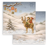 NEW Stamperia Silent Night 12" x 12" Paper Pad - SBBL192