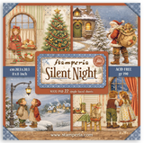 NEW Stamperia Silent Night 8" x 8" Paper Pad SBBSXB28 (22 Single Sided Sheets)