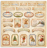 NEW Stamperia Silent Night 8" x 8" Paper Pad SBBSXB28 (22 Single Sided Sheets)